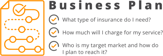 Business Plan What type of insurance do i need and how much will i charge for my service, who is my target market and how do i plan to reach it