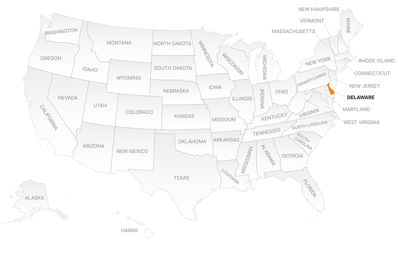 DELAWARE Map