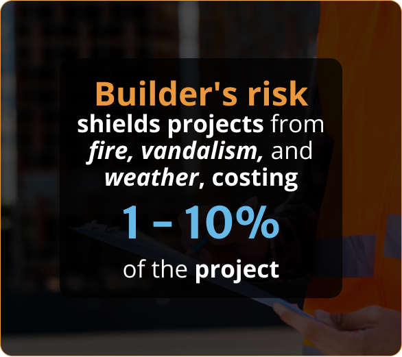 Insurance solutions tailored for builder's risks