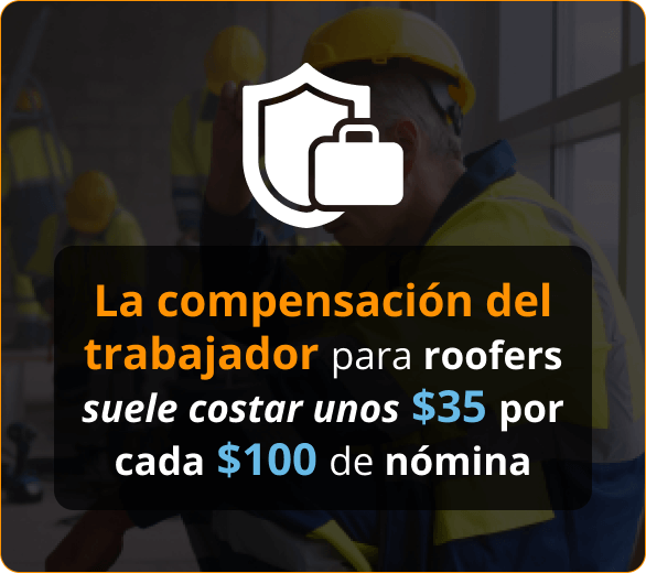Infografia de Aseguranza de Compensación Laboral Para Contratistas de Roofers en Sarasota