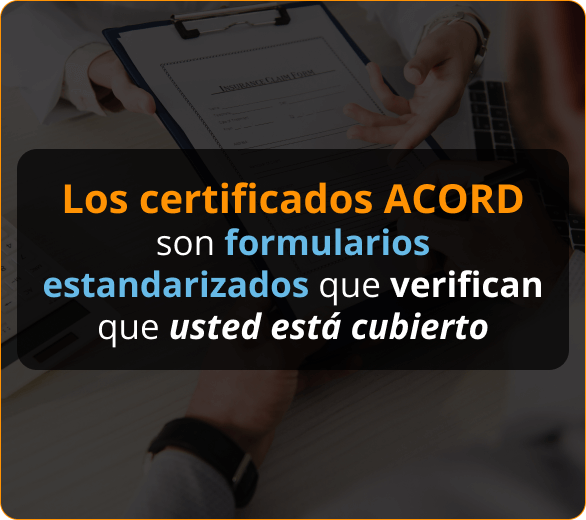 Infografia de CertificadosACORD Para Contratistas en Gainesville