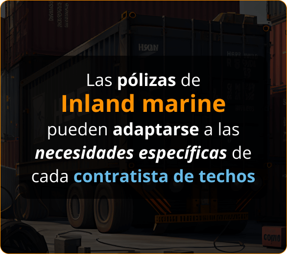 Infografía de Inland Marine para contratistas de Roofing en Carolina del Norte