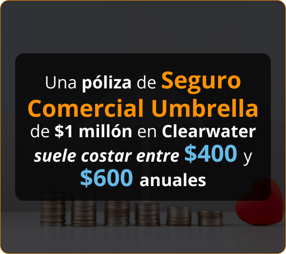 Infografía del Seguro Comercial de Paraguas para Contratistas en Clearwater, FL