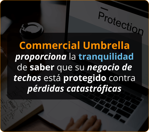 Infografico de Aseguranza Comercial Umbrella para Roofers en Pensilvania