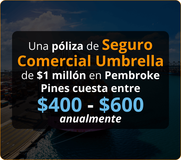 Infografico de Aseguranza Comercial Umbrella para contratistas en Pembroke Pines