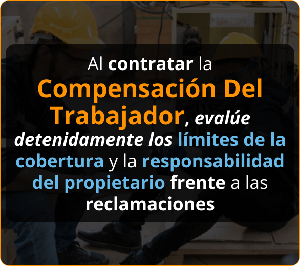 Infografico de Aseguranza de Compenzacion del Trabajador para Contratistas en Orlando