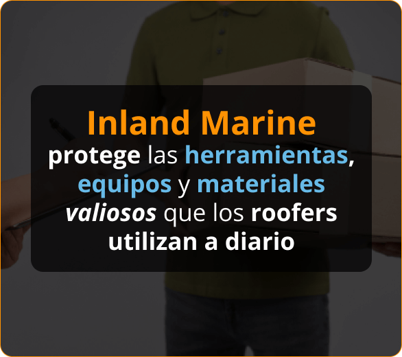 Infografico de Aseguranza de Inland Marine para Roofers en Washington