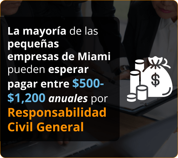 Infografico de Aseguranza de Responsabilidad Civil General para Contratistas en Miami, Florida