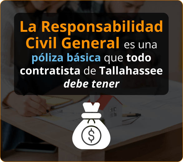 Infografico de Aseguranza de Responsabilidad Civil General para Contratistas en Tallahassee