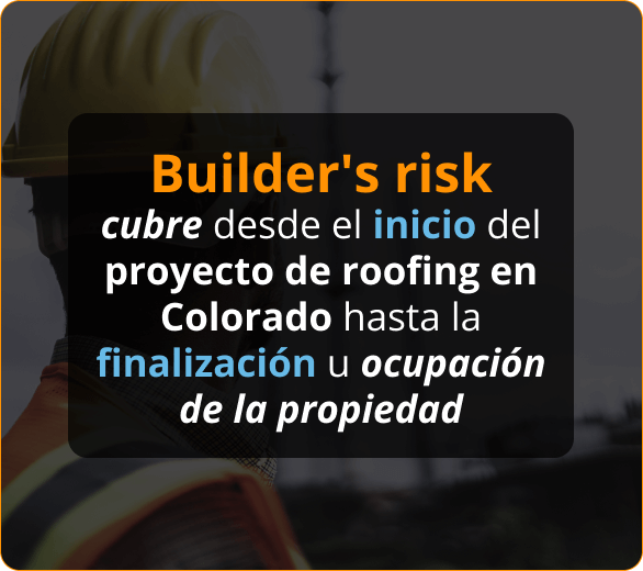 Infografico de Aseguranza de Riesgo del Constructor Para Contratistas de Roofing en Colorado