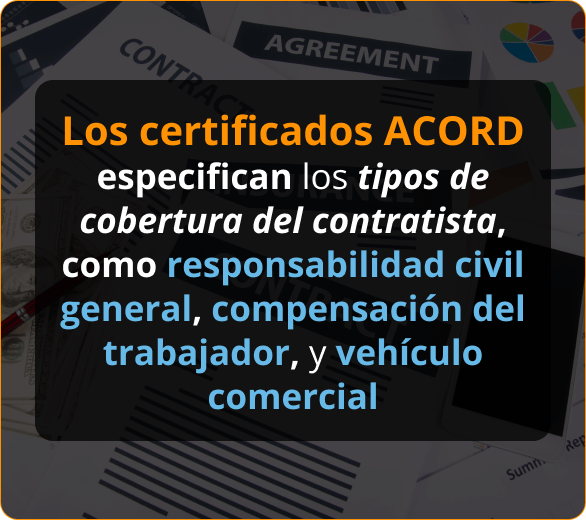 Infografico de Certificados ACORD Para Contratistas de Roofers en Luisiana