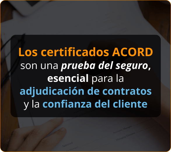Infografico de Certificados ACORD para Contratistas de Roofers en Indiana