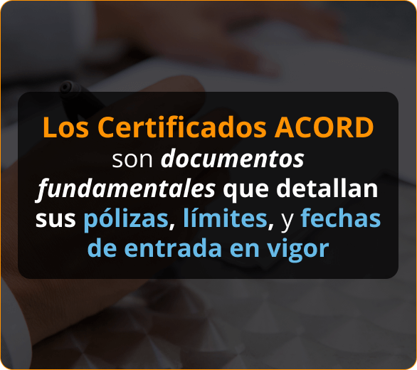 Infografico de Certificados ACORD para Contratistas de Roofers en Kentucky