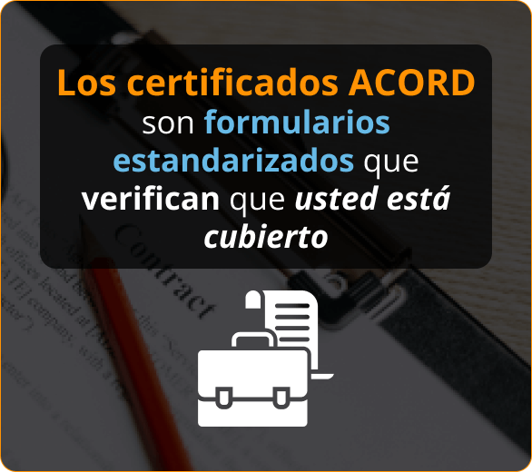Infografico de Certificados ACORD para Contratistas en Tallahassee