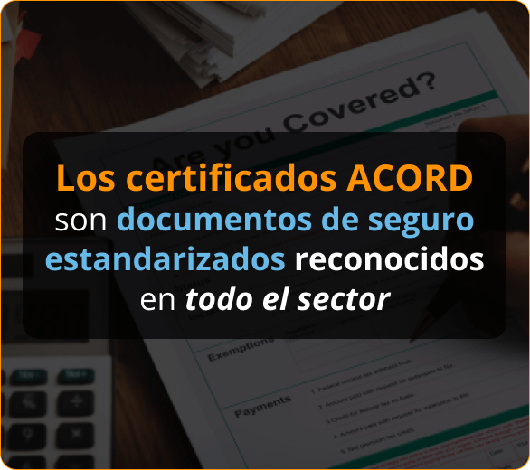 Infografico de Certificados ACORD para Roofers en Oregón
