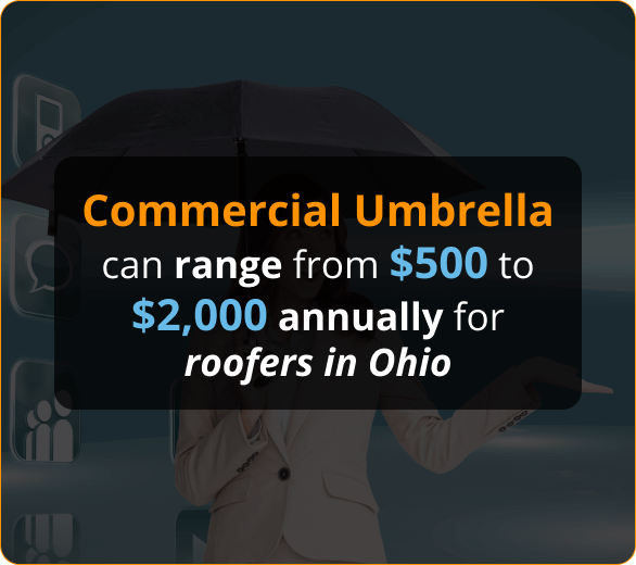 Infografico de Commercial Umbrella Insurance for Roofing Contractors in Ohio
