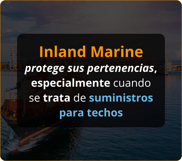 Infografico de Inland Marine para contratistas de techos en Arizona