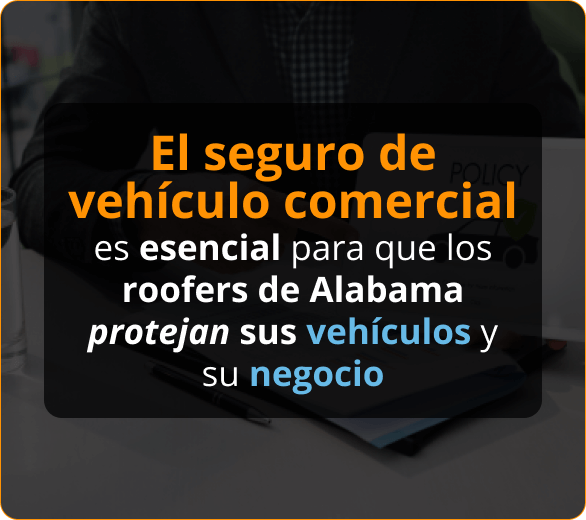 Infografico de Seguro de Automóvil Comercial Para Contratistas de Roofers en Alabama