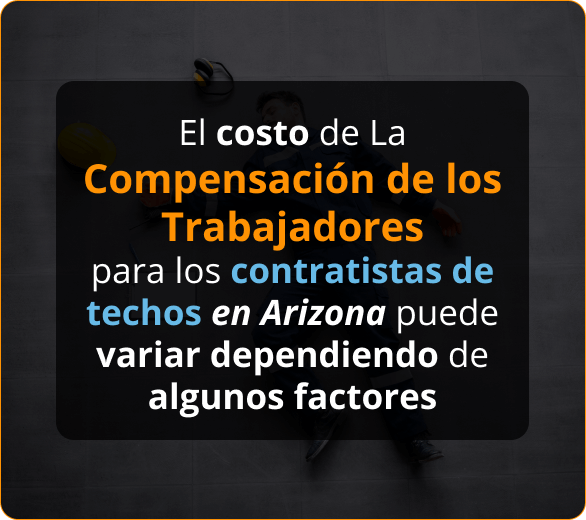Infografico de compensación laboral para contratistas de techos en Arizona
