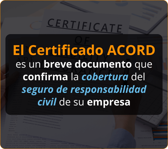 Infografico de el certificado ACORD en Arizona