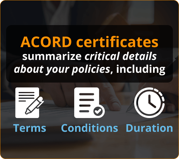Infographic ACORD Certificates for Contractors in Tarpon Springs, FL