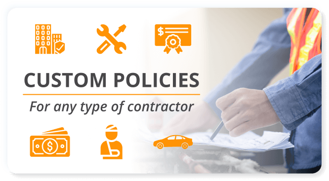 Infographic of Custom Policies for any type of contractor