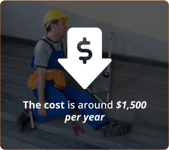 Infographic of The cost is around $1,500 per year