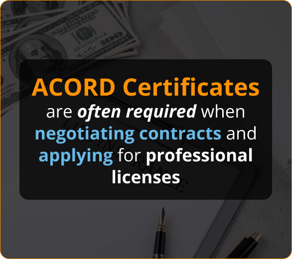 Infographics of ACORD Certificates for Roofing Contractors in Missouri