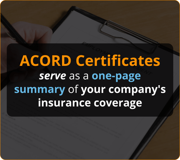 Infographics of ACORD Certificates for Roofing Contractors in New York