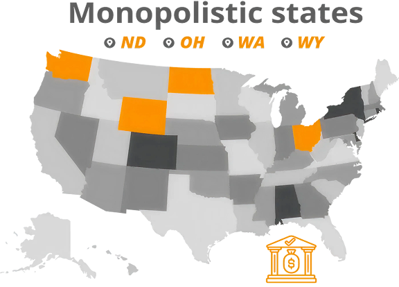 Inphografics of what is a monopolistic state
