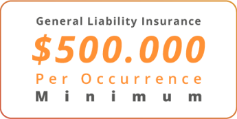 Minimun general liability insurance requirement by law