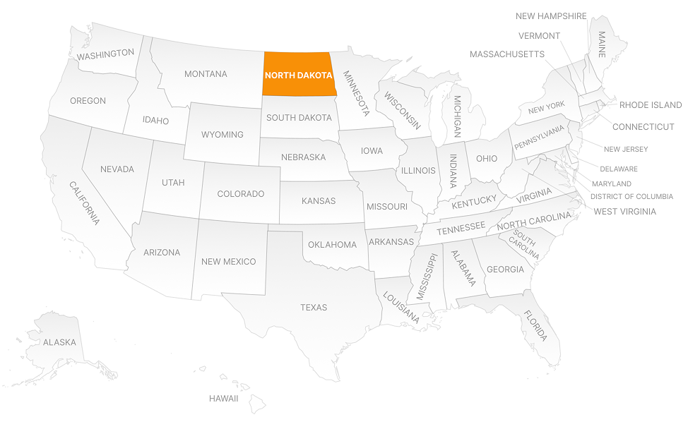 NORTH DAKOTA MAP