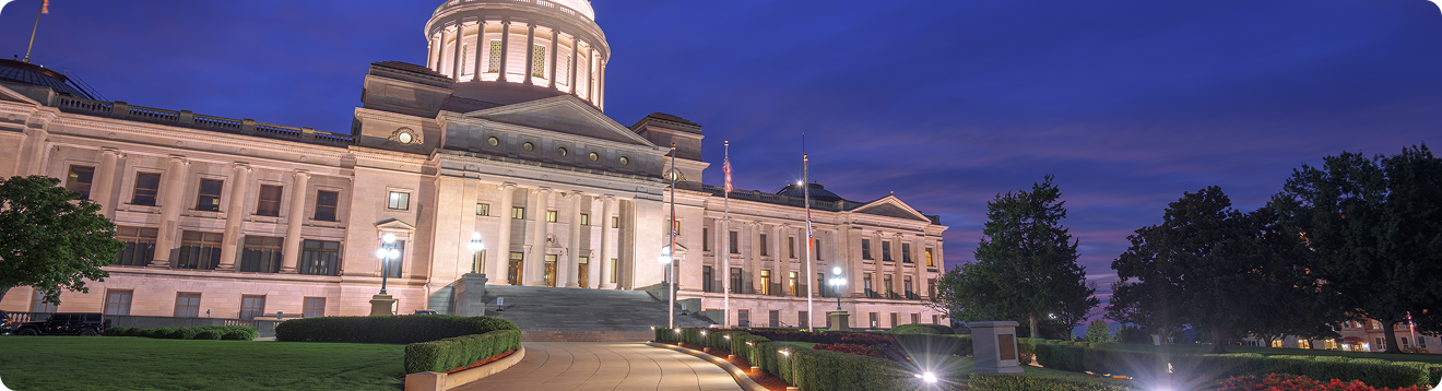 ARKANSAS hero section