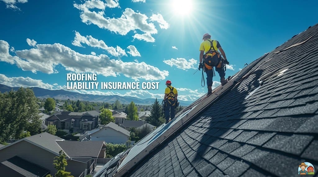 Two roofers working