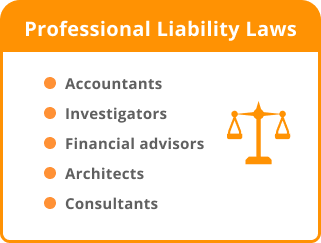 They also apply to professionals like accountants,investigators, financial advisors, architects, and consultants.