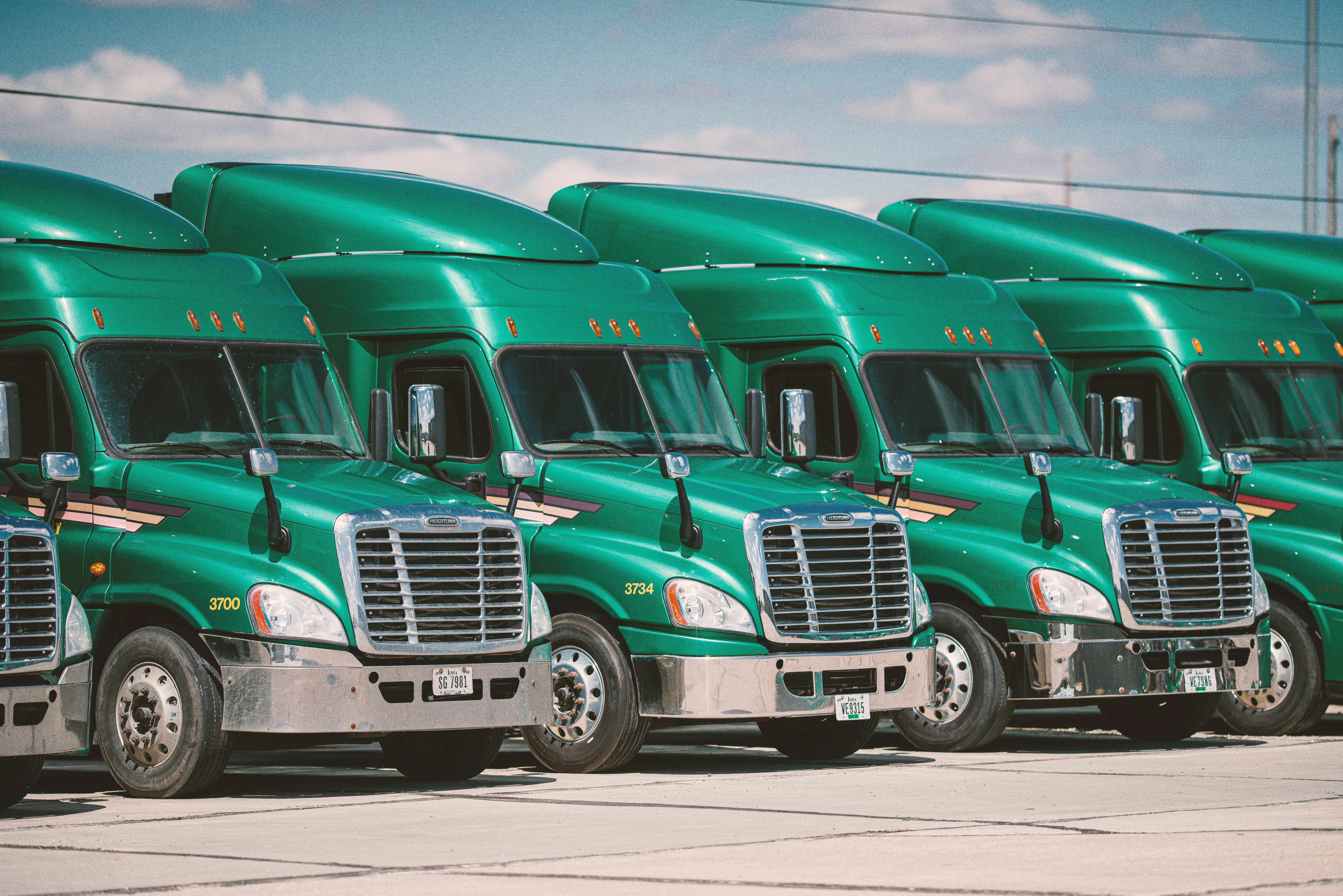 Trucks representing General Liability Insurance for Trucking Company