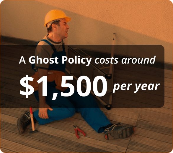 infographic of A Ghost Policy costs around 1500usd per year