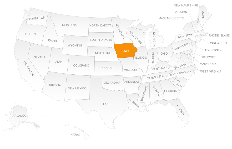 IOWA MAP