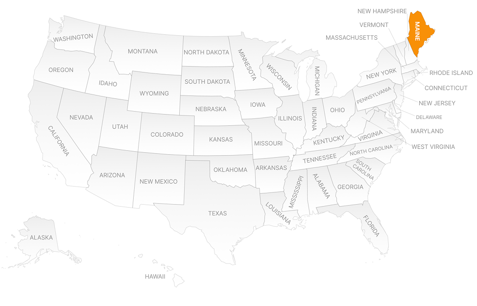 MAINE MAP