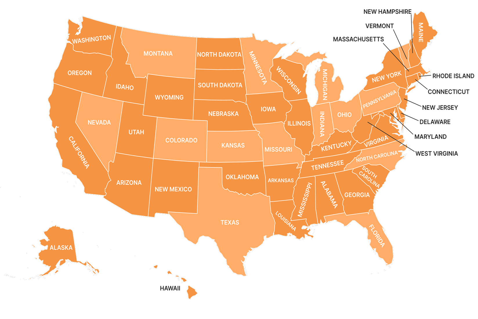 states map