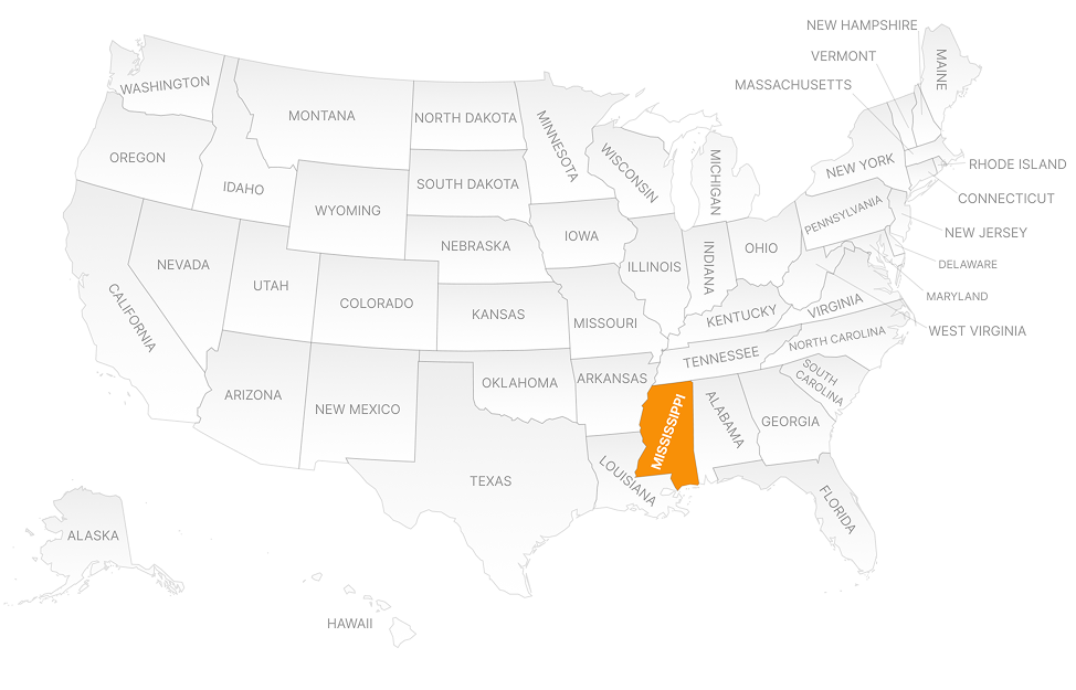 MISSISSIPPI MAP
