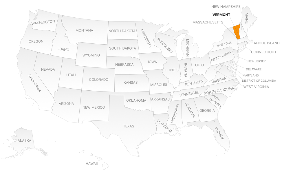 VERMONT MAP